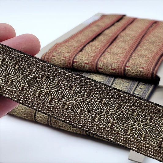 Nordic Snowflake Patterned Braid 32mm 5495