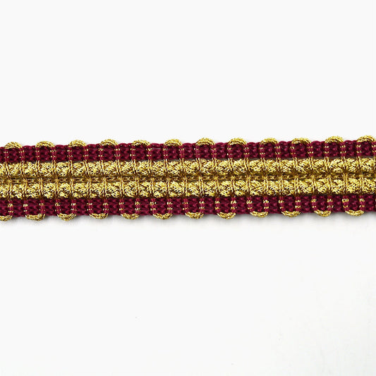 Metallic Braid With Cord Centre 20mm 7699