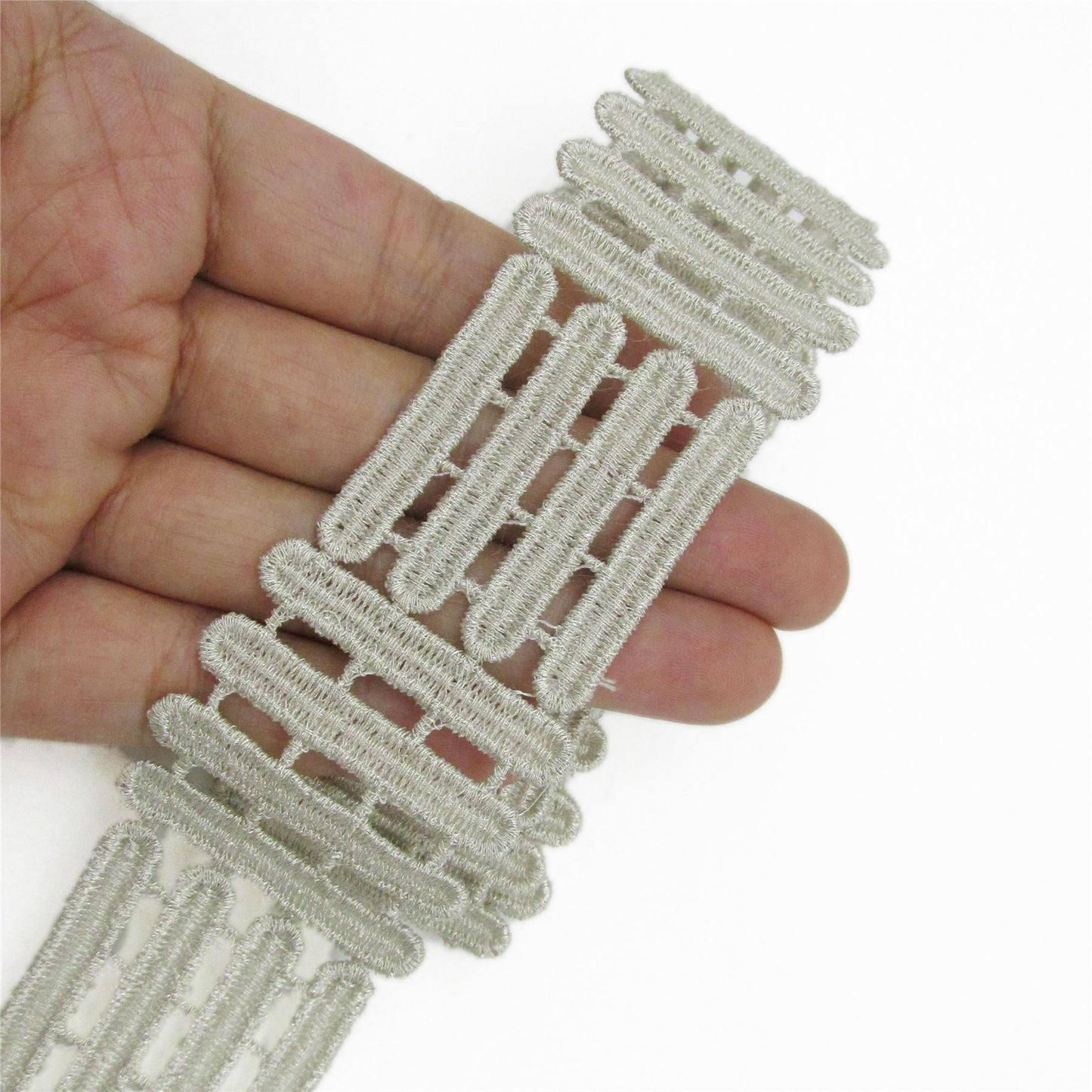 Metallic Checker Plate Braid 36mm x 1m - 1000