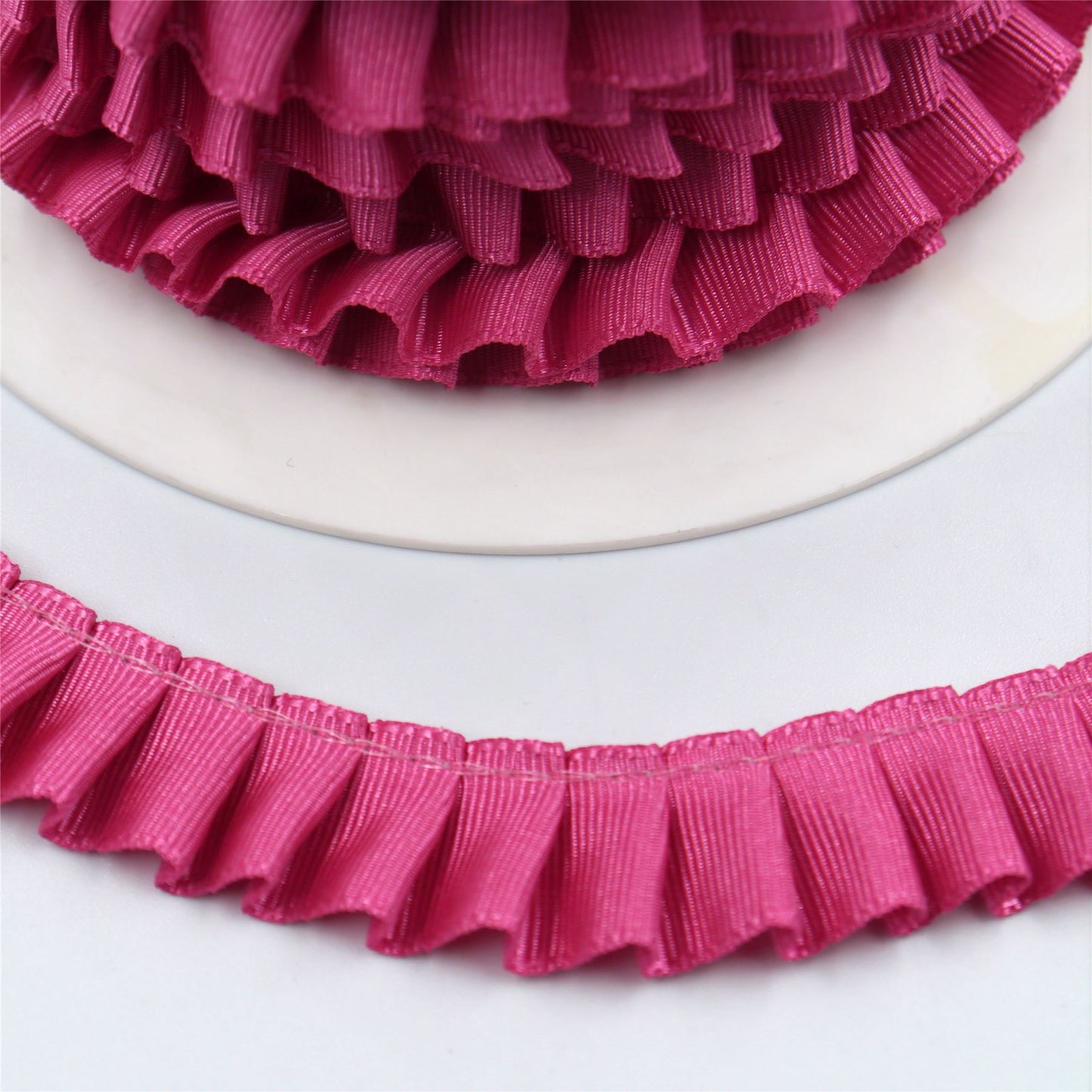 Side-Pleated Taffeta Ribbon 16mm x1m - 7110