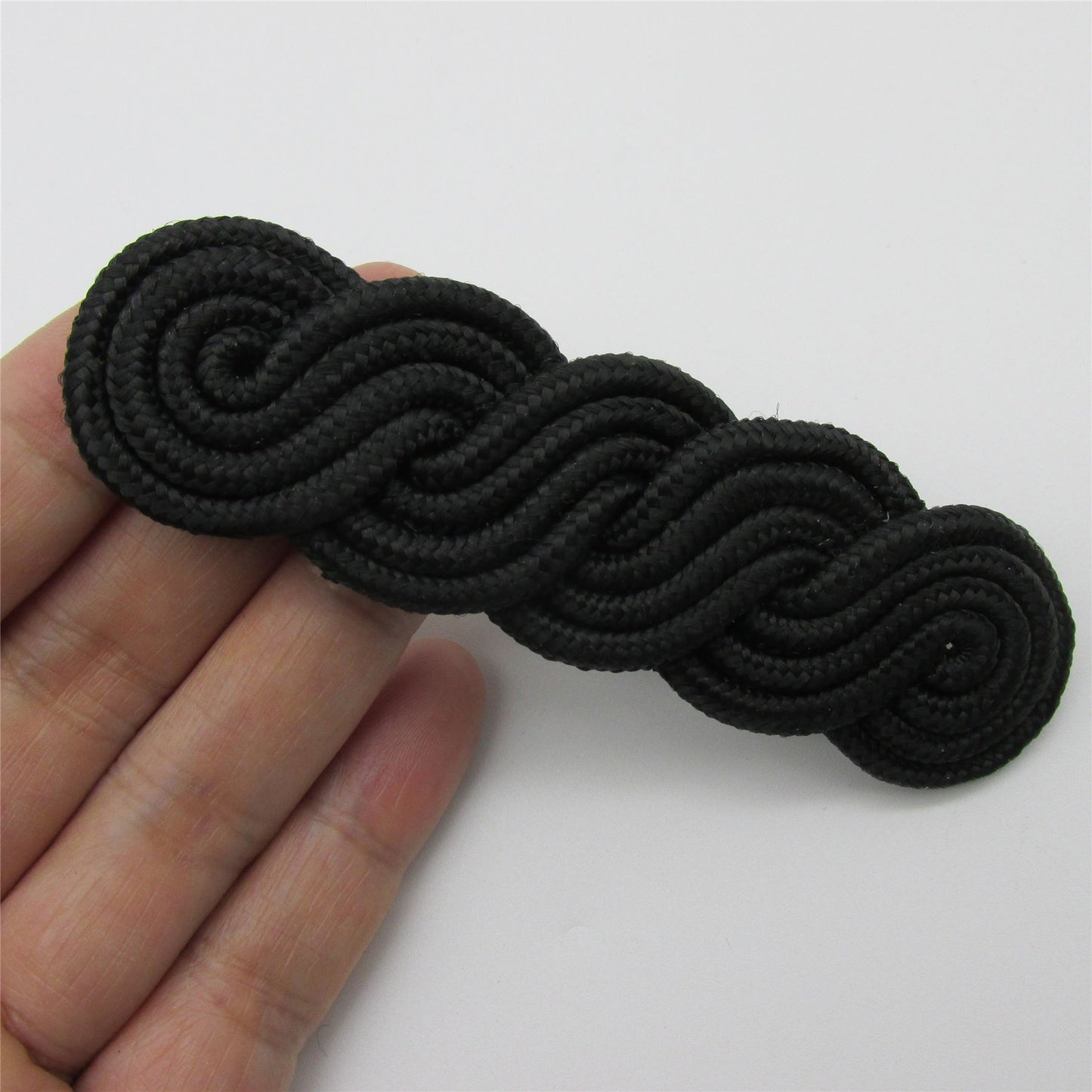 Four Cord Epaulette Black 10cm - 5368