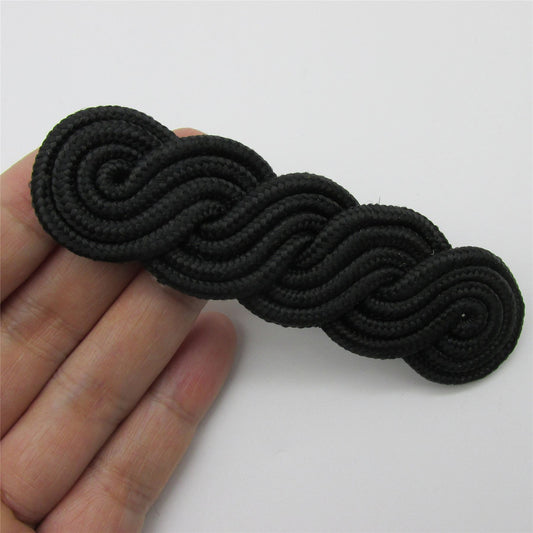 Four Cord Epaulette Black 10cm - 5368