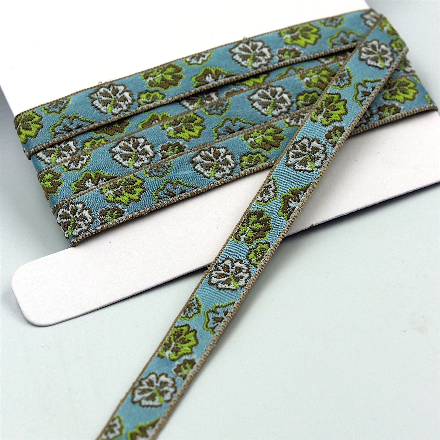 Floral Patterned Braid Ribbon 9mm 6181