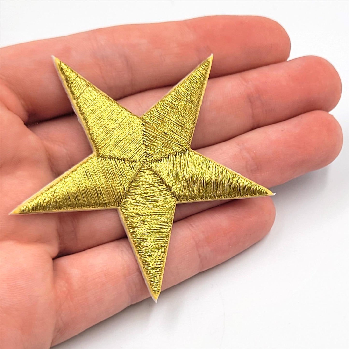 Metallic Iron-On Star Motif - 7680
