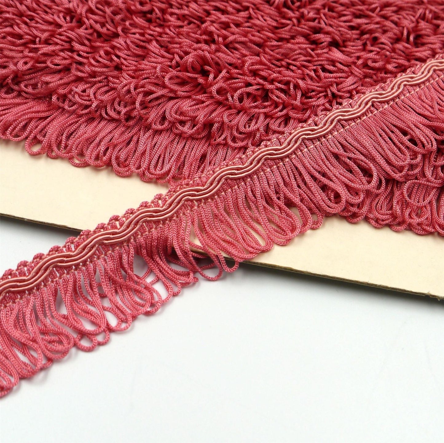Vintage Gimp Braid With Looped Fringe 32mm x1m - 0865
