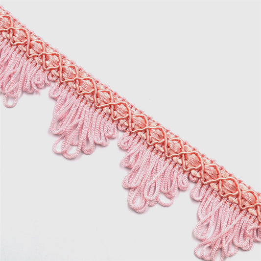 Vintage Braid with Van Dyke Fringe 40mm x 1m - 2389