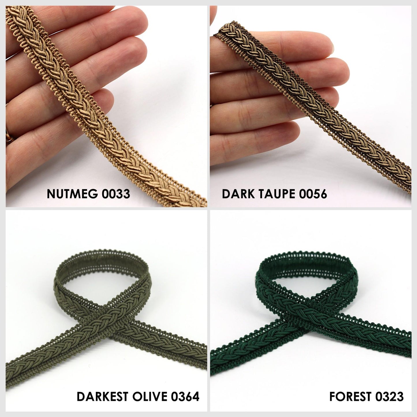 Gimp Braid With Small Plait 12mm 9844