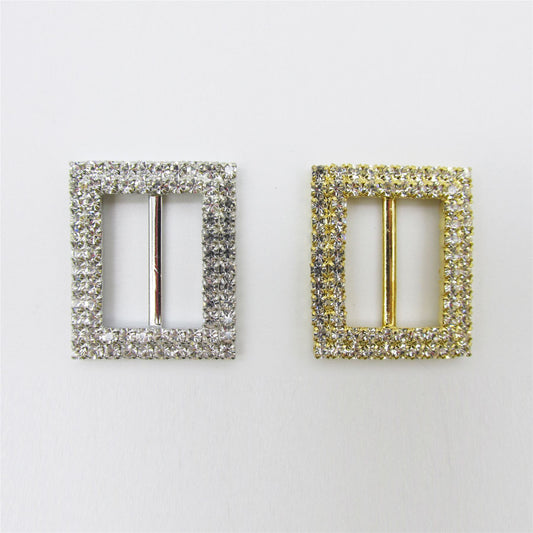 Diamante Buckle 25mm x 30mm - 7195
