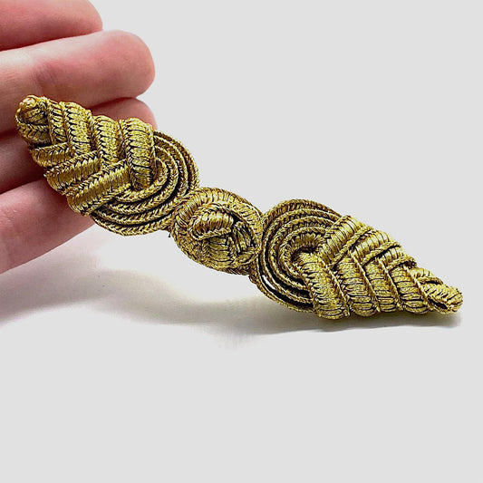 Metallic Simple Plait Frog 8.5cm x 2.3cm 9821