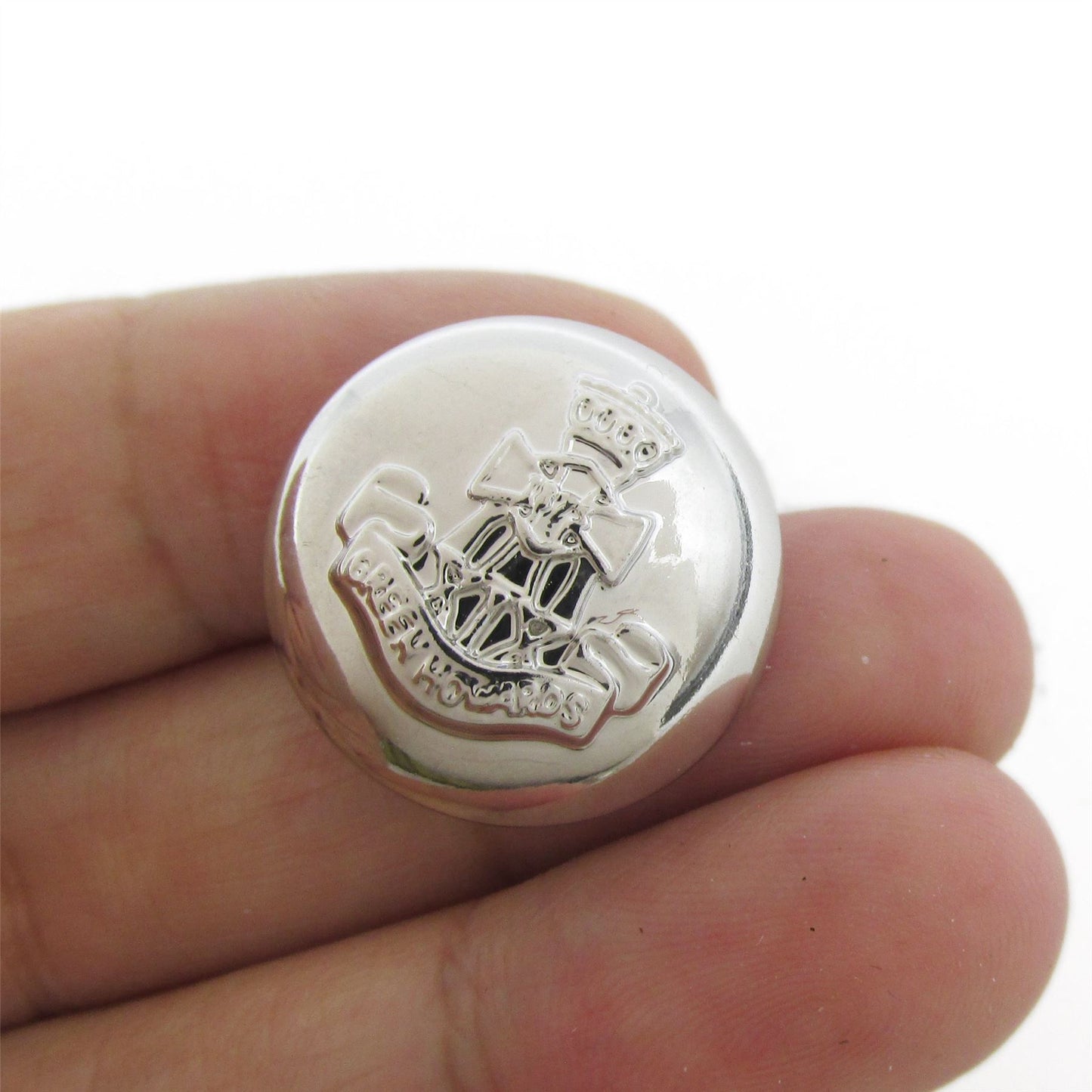 Acrylic Dome Button with Crest - 4391