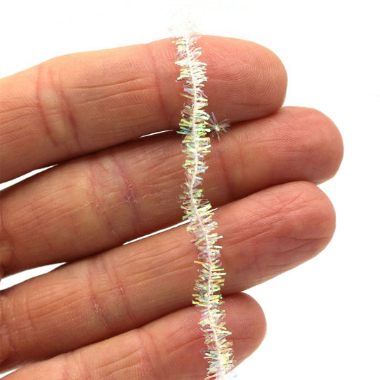 Metallic Tinsel Trim Non Wired 4mm x 10m 8537