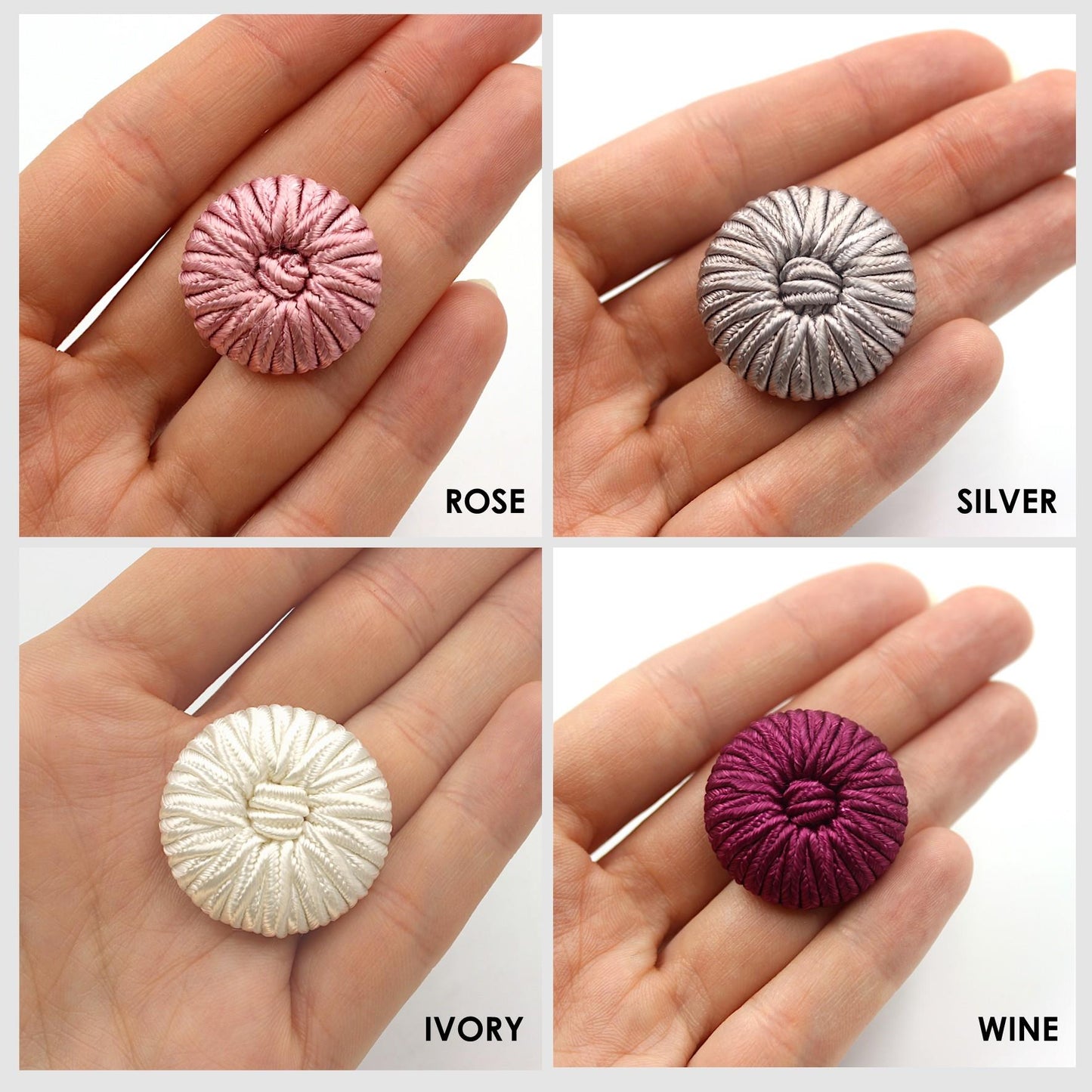Passementerie Button with Centre Knot - 4455