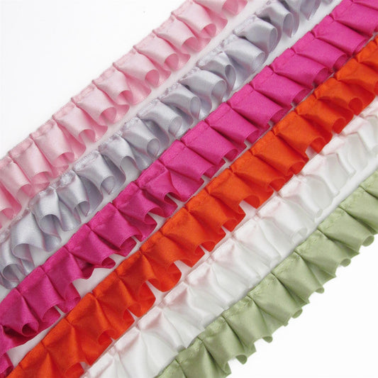 Box Pleated Double Face Satin Ribbon 7232
