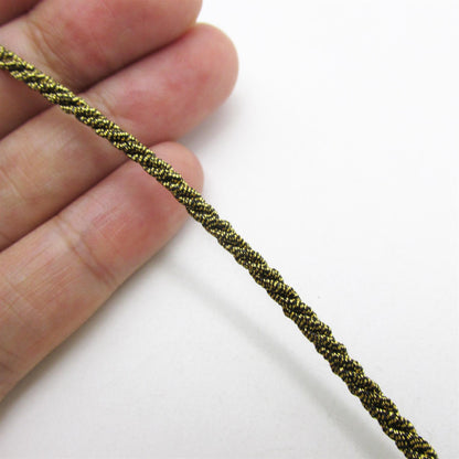 Narrow Metallic Twisted Cord - by the metre - 7577