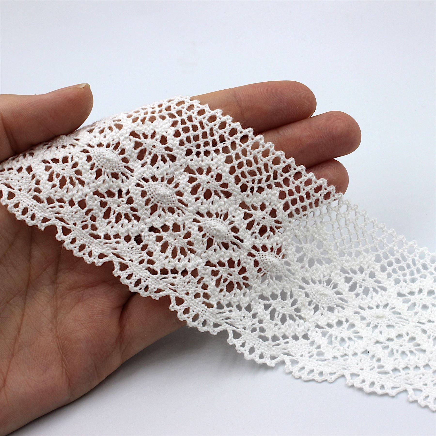 Cotton lace made in the UK 175cm outlets 69 inches wide - Lynda