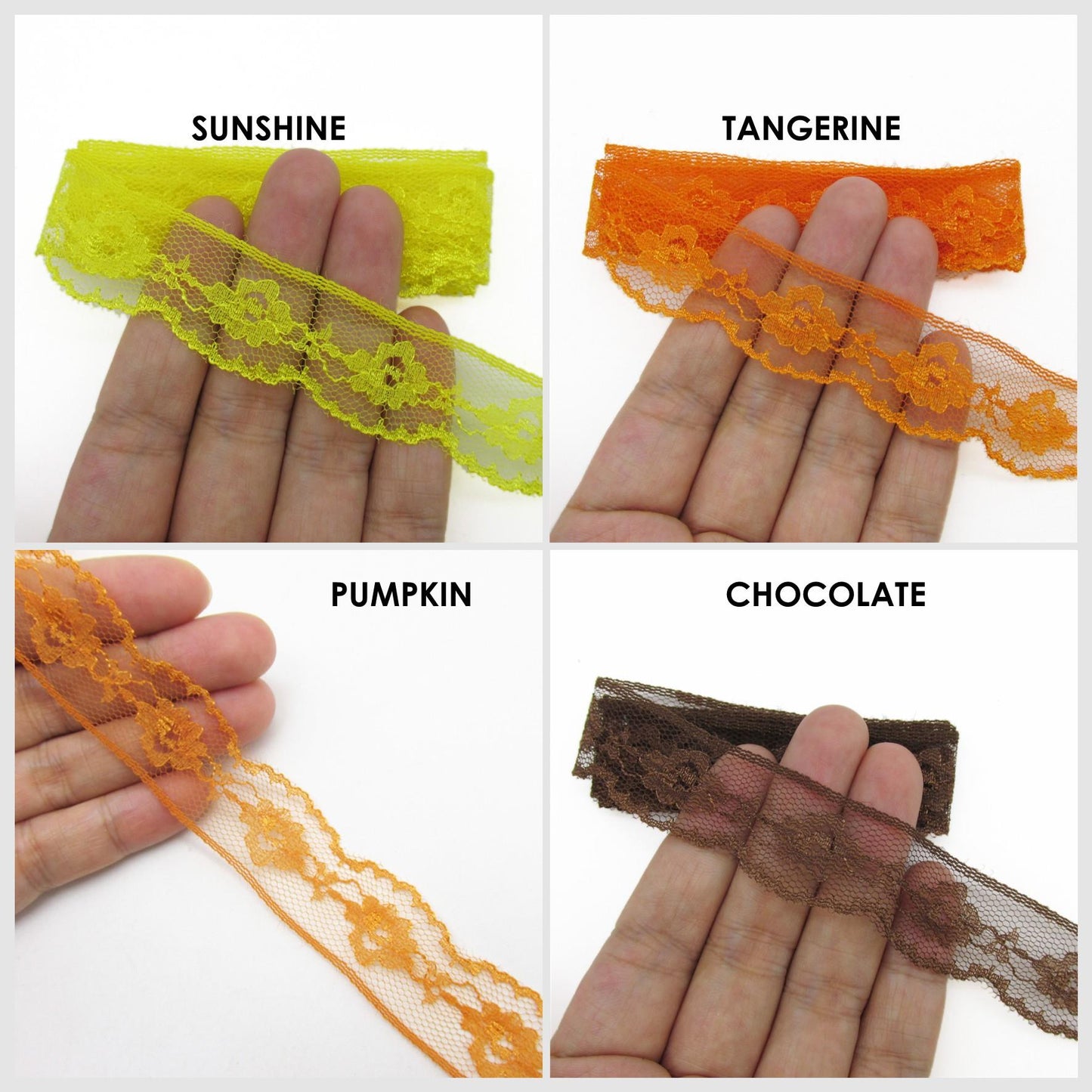 Floral Nylon Lace 22mm x 1m - 9951