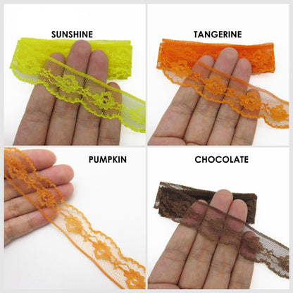 Floral Nylon Lace 22mm x 1m - 9951