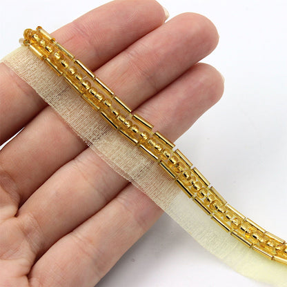 Bugle Beaded Braid - 13mm - by the metre - 7435