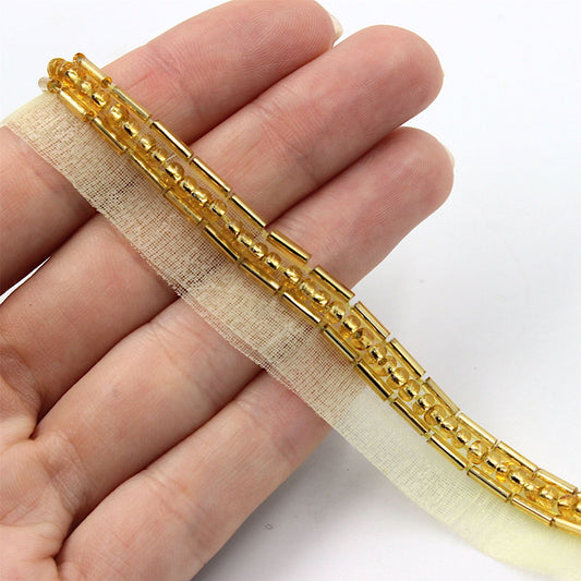 Bugle Beaded Braid - 13mm - by the metre - 7435