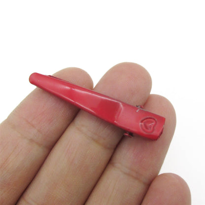 Coloured Metal Crocodile Clip - 40mm x 10pcs - 5236