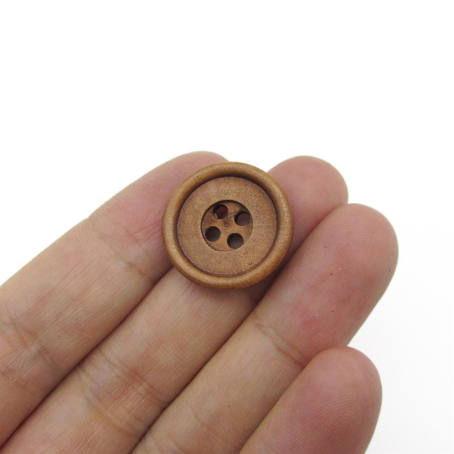 Wooden 4-Hole Buttons x 5pcs - 5309