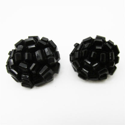 Jet Black Button 4367