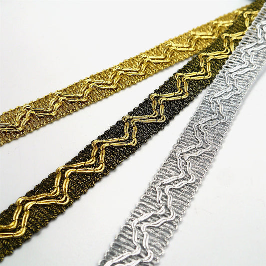 Heavy Metallic Gimp Braid 20mm 7706