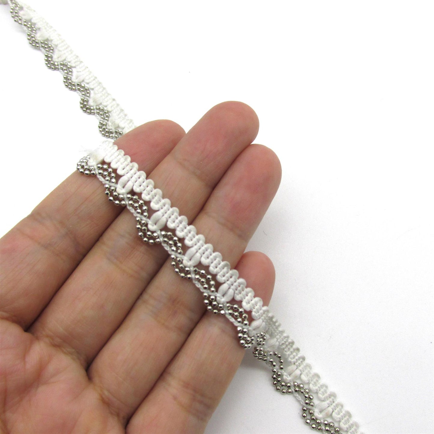 Beaded Wavy Edge Braid 10mm 5342