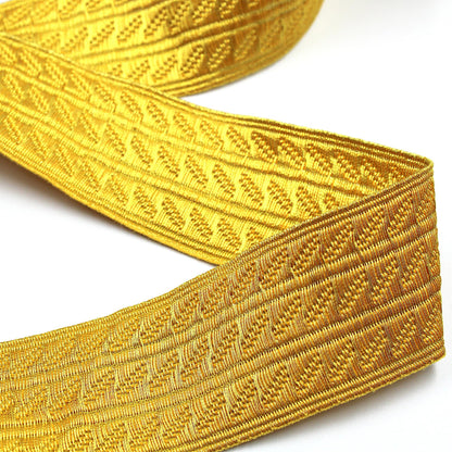 Metallic Braid with Embossed Row Design x 1m - 7548