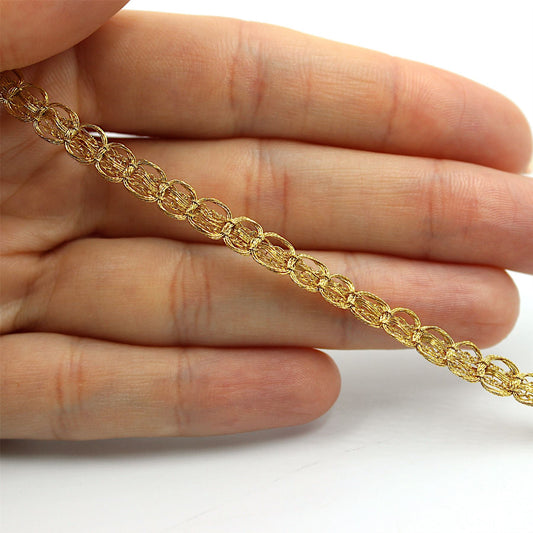Tiny Metallic Loop Braid - 5mm - by the metre - 8408