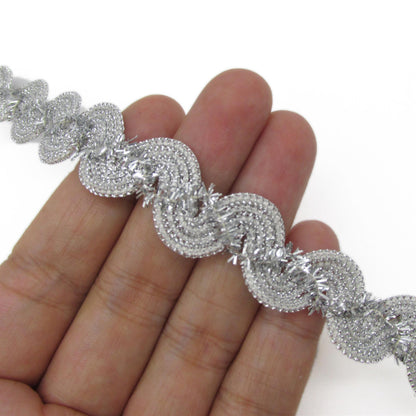 Scalloped Lurex Braid - 20mm - by the metre - 6071
