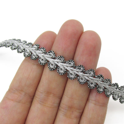 Metallic Feather Braid 11mm x1m - 3278
