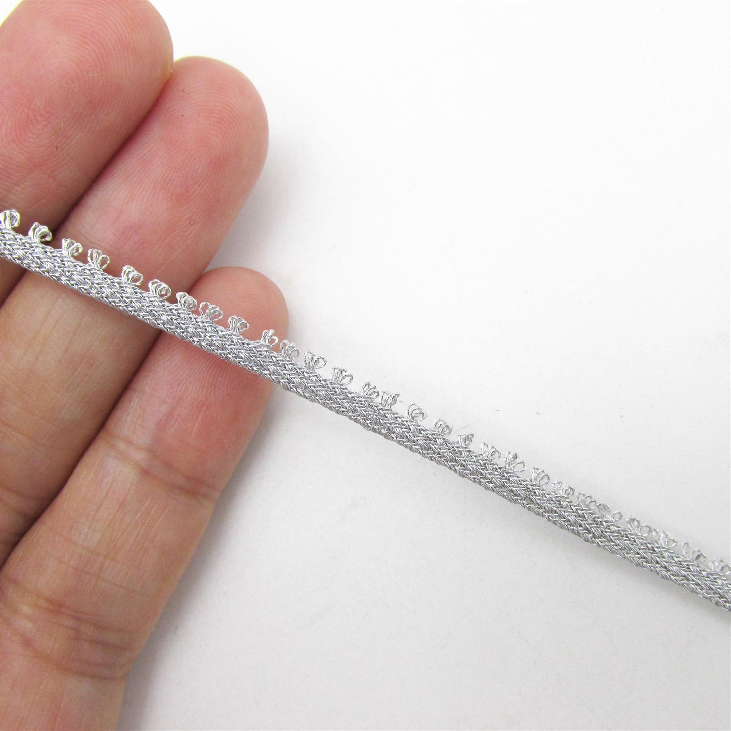 Tiny Metallic Braid With Single Picot Edging 3mm 7575