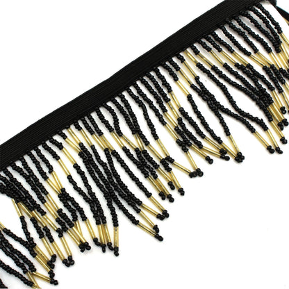 Vandyke Beaded Fringe On Elastic 7467