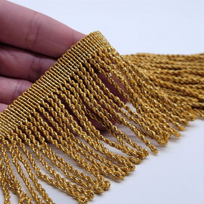 Fine Metallic Gold Bullion Fringe 5503