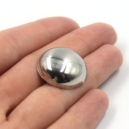 Metal Plain Dome Button 7626