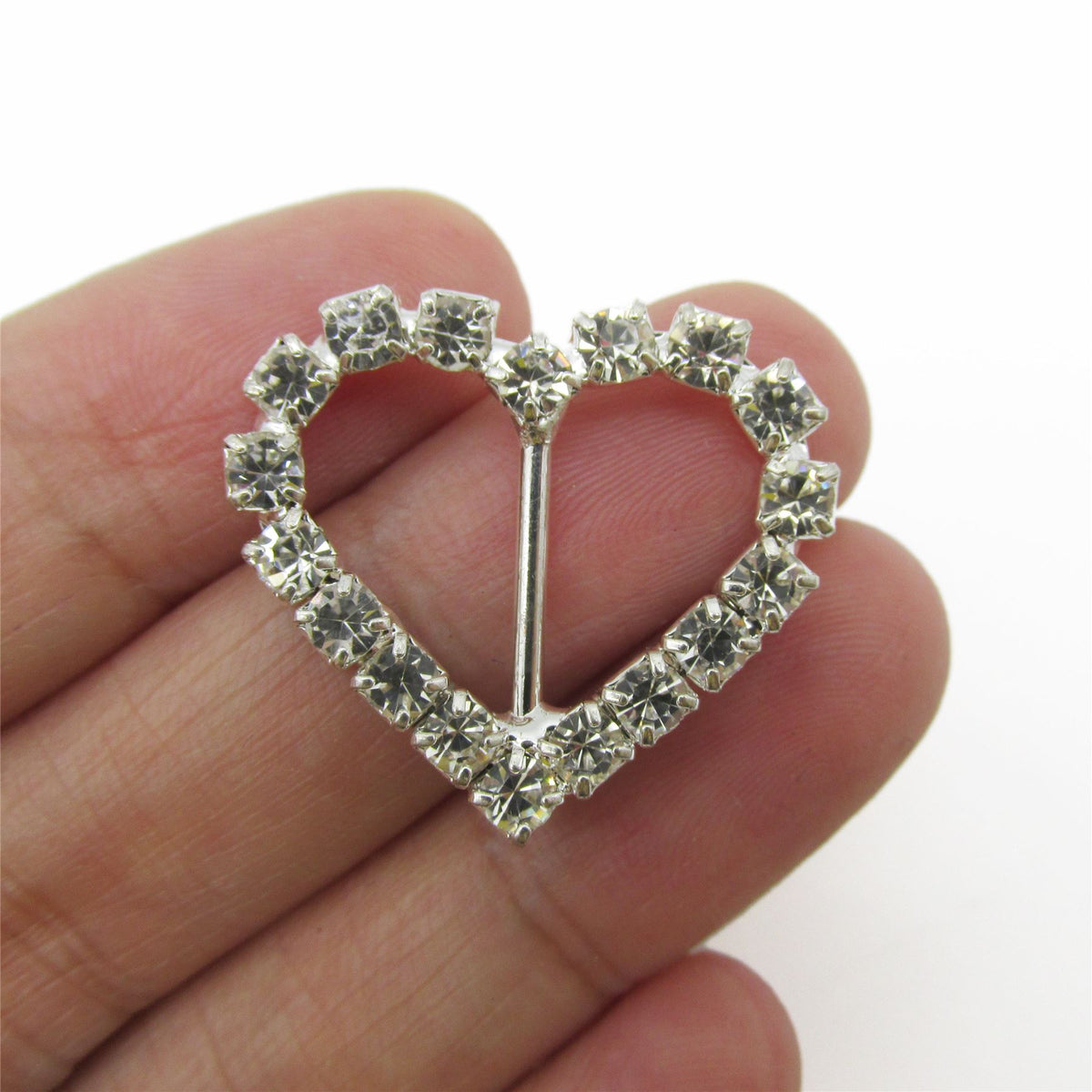 Diamante Heart Buckle - 7136