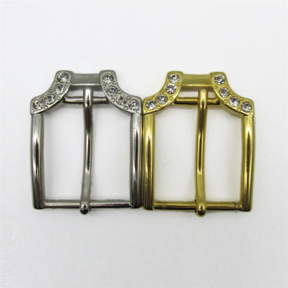 Diamante Detail Metal Buckle 50mm x 38mm - 5237