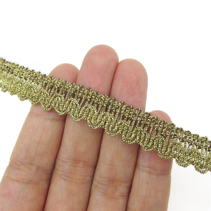 Metallic Braid With Scalloped Edge 12mm 3346