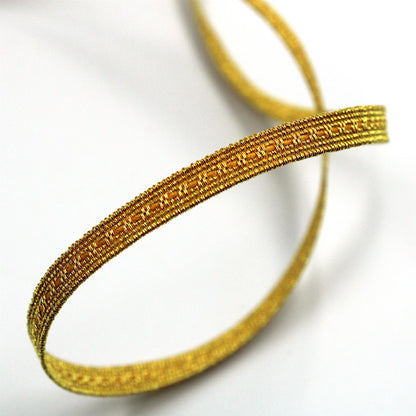 Metallic Braid with Embossed Row Design x 1m - 7548