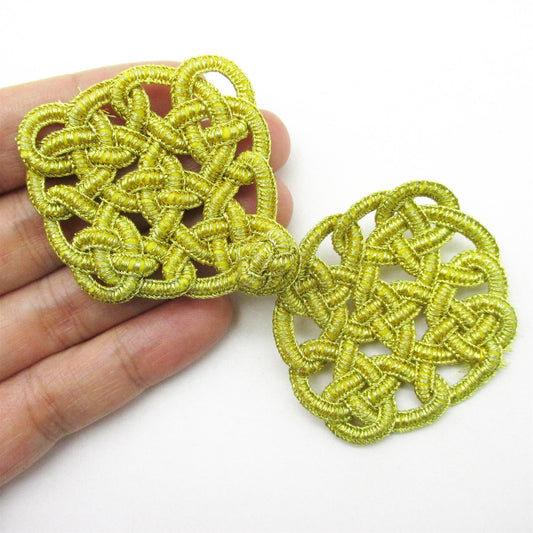 Metallic Interlocking Design Frog - 10.5cm - 8284