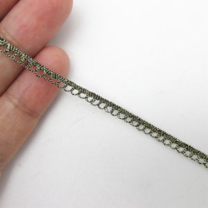 Tiny Metallic Braid With Single Picot Edging 3mm 7575