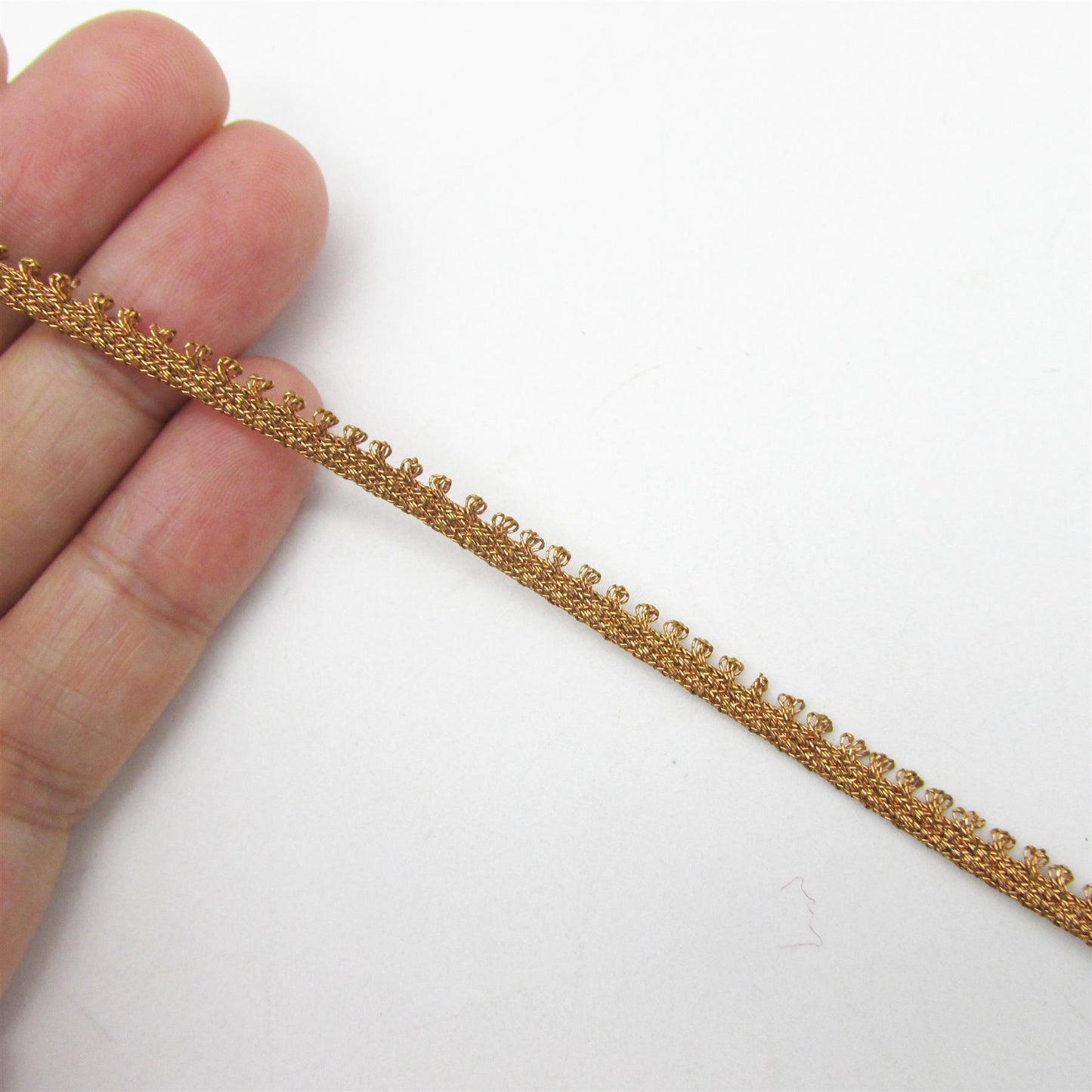 Tiny Metallic Braid With Single Picot Edging 3mm 7575