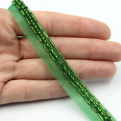 Bugle Beaded Braid - 13mm - by the metre - 7435