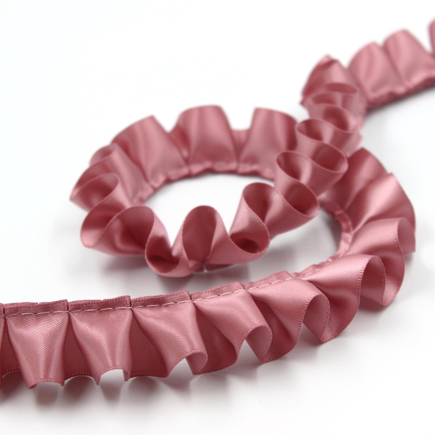 Box Pleated Double Satin Ribbon - 25mm - by the metre - 7232