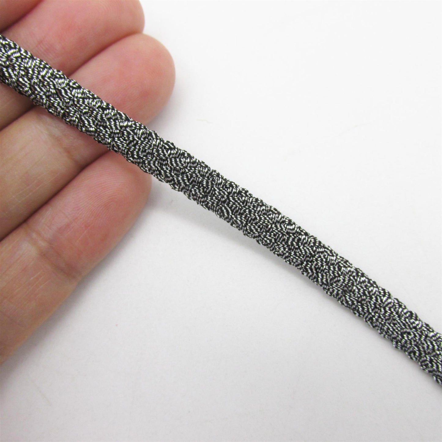 Flat Metallic Tubular Braid 7644