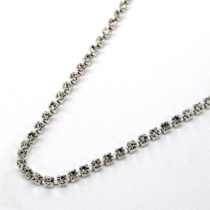 Tiny Diamante Chain - Clear - 2mm - by the metre - 9283