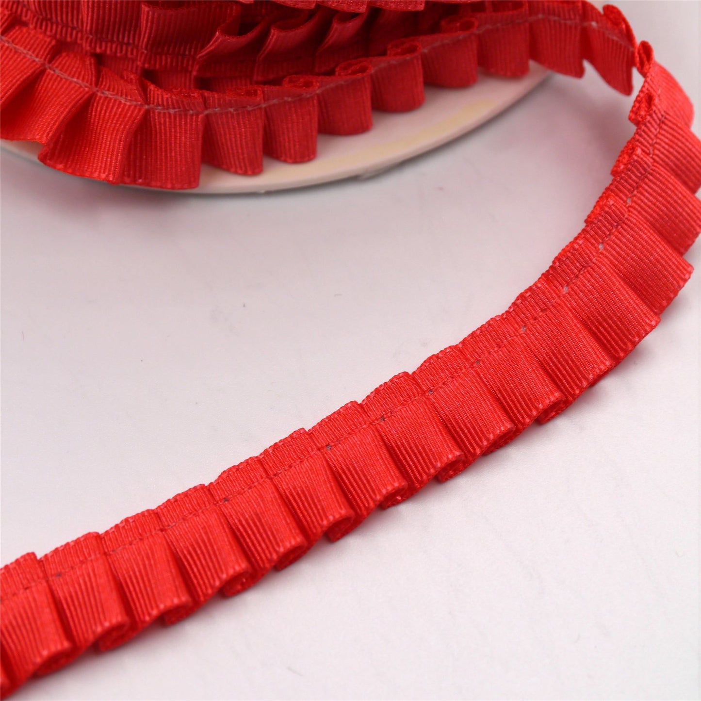 Knife-Pleated Taffeta Ribbon 16mm 7110