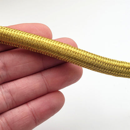 Chunky Metallic Braided Cord Bright Gold 5532