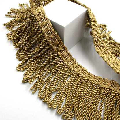 Rayon Bullion Fringe with Decorative Header - 12cm x 1m - 5504